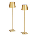 Pair of gold cordless table lamps, image 1 of 3