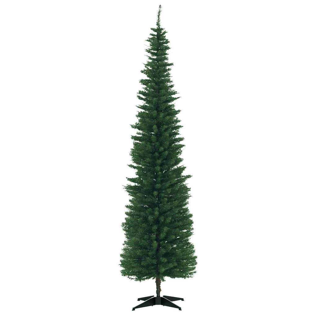 Slim green pencil Christmas tree, 7 ft, image 1 of 4