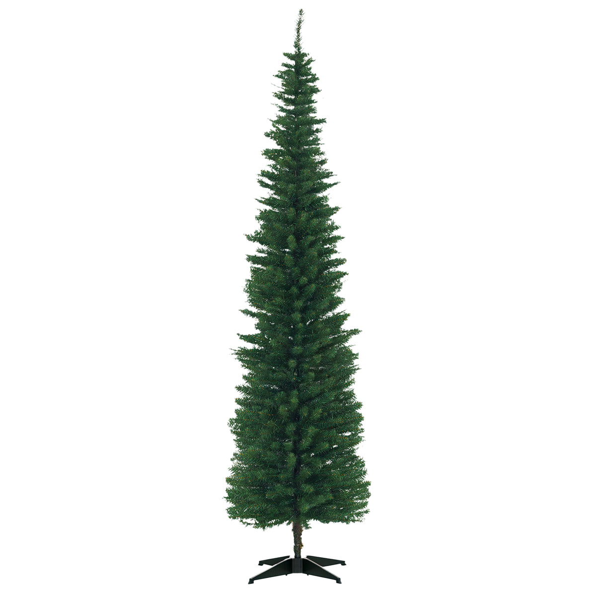 Slim green pencil Christmas tree, 7 ft, image 1 of 4