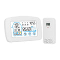 Wireless weather station with clock and outdoor sensor, image 1 of 8