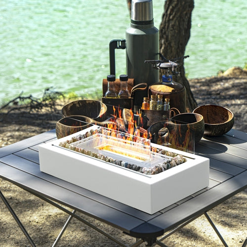 Smokeless tabletop fire pit with roasting sticks, image 8 of 8