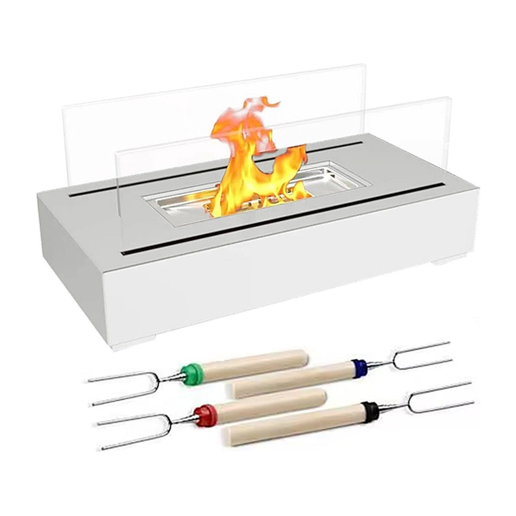 Smokeless tabletop fire pit with roasting sticks, image 1 of 8