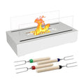 Smokeless tabletop fire pit with roasting sticks, image 1 of 8