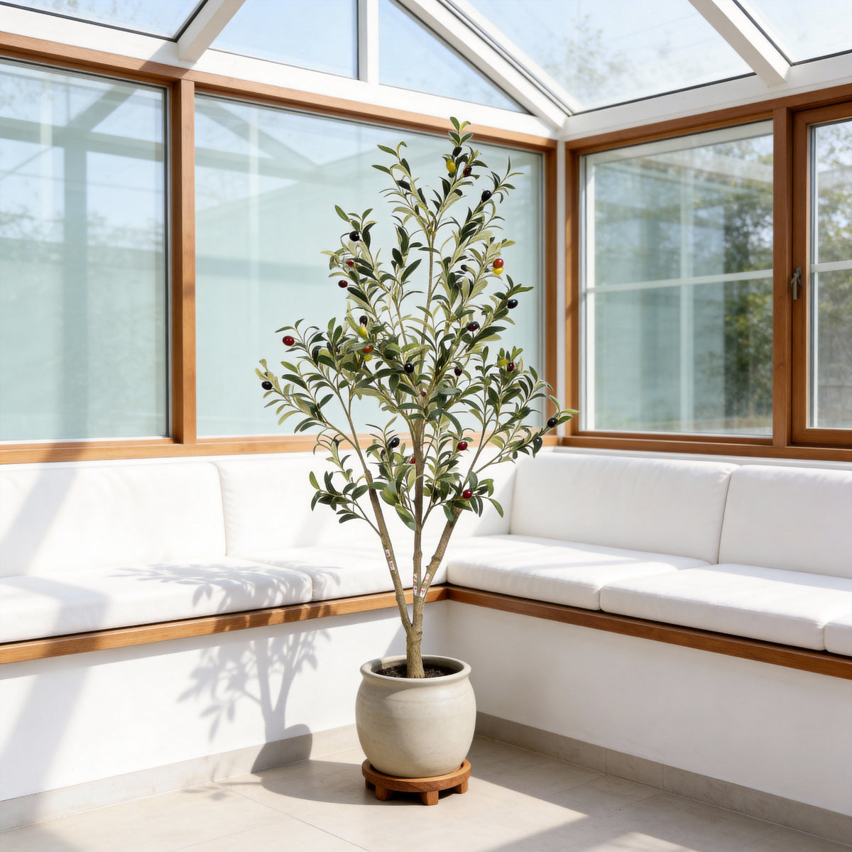 Artificial olive tree, 5 ft, alternate view