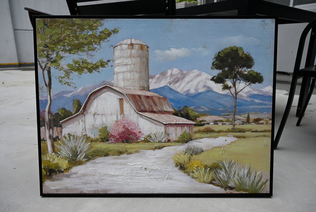 Framed farmhouse barn landscape canvas art, image 2 of 4