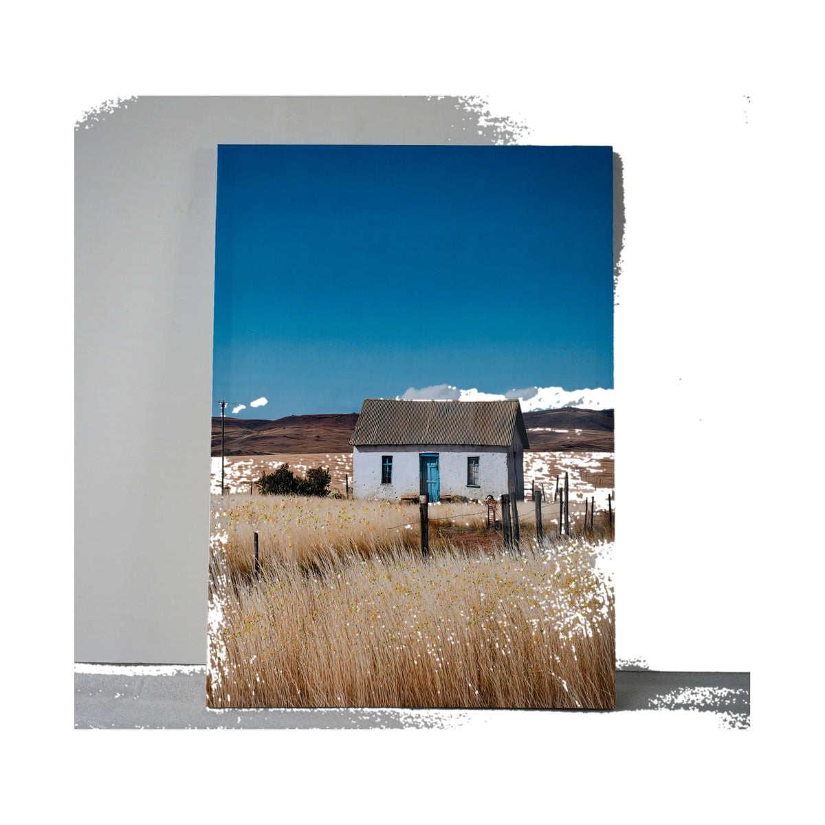 White Cottage Farmhouse Canvas Wall Art, 20 x 28 in